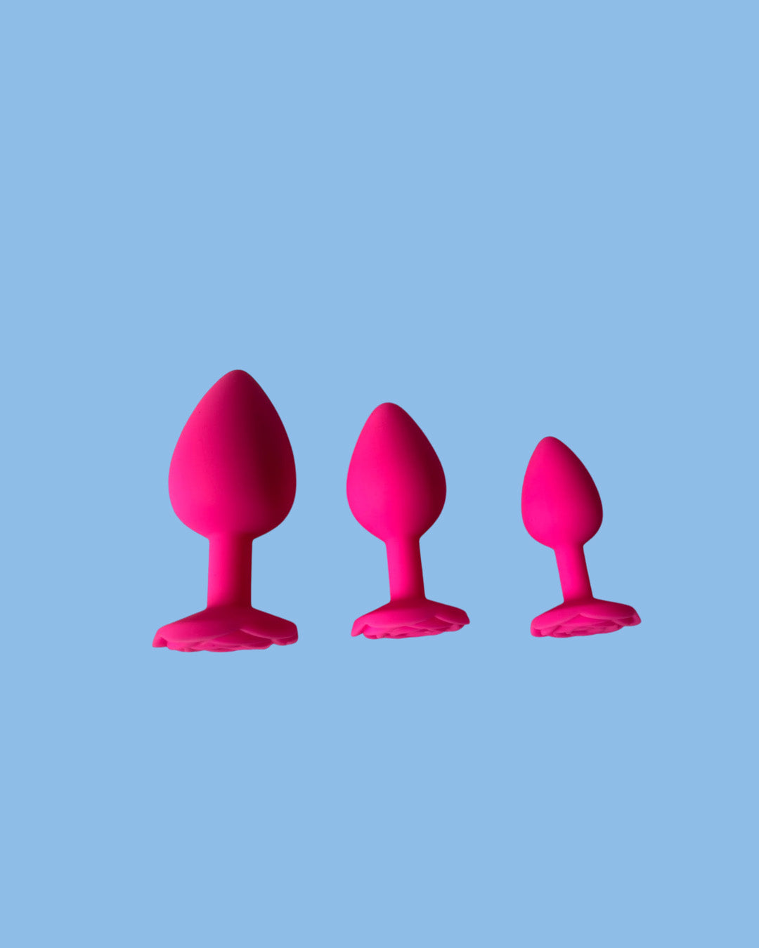 Juego de tres dilatadores anales ROSA