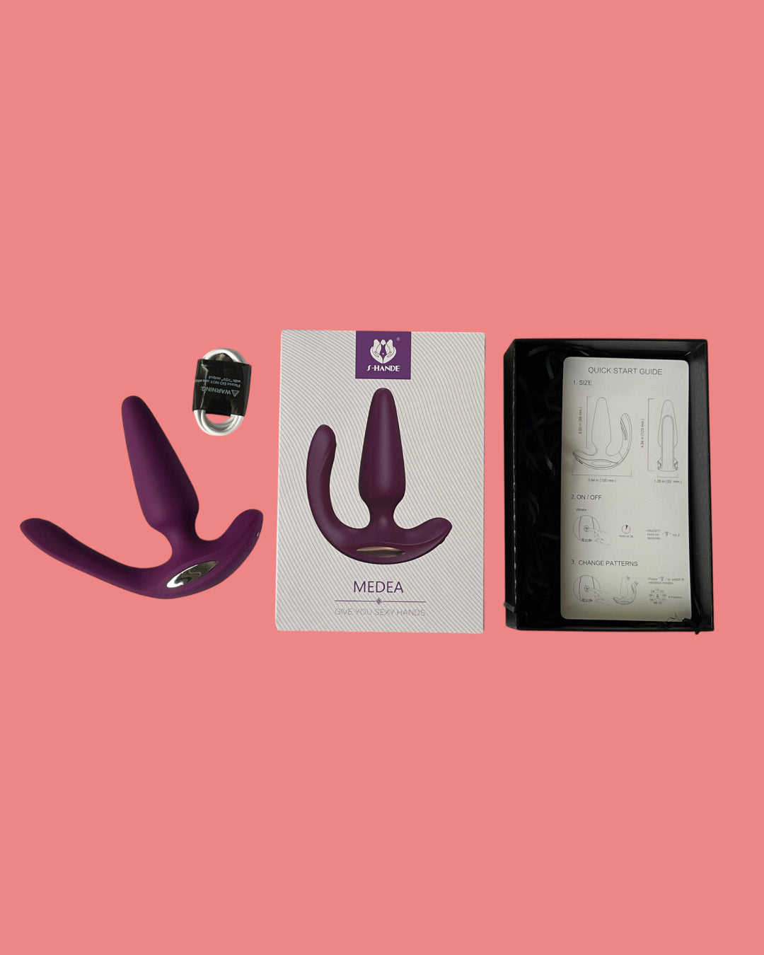 MEDEA Plug anal vibrador y clitoris