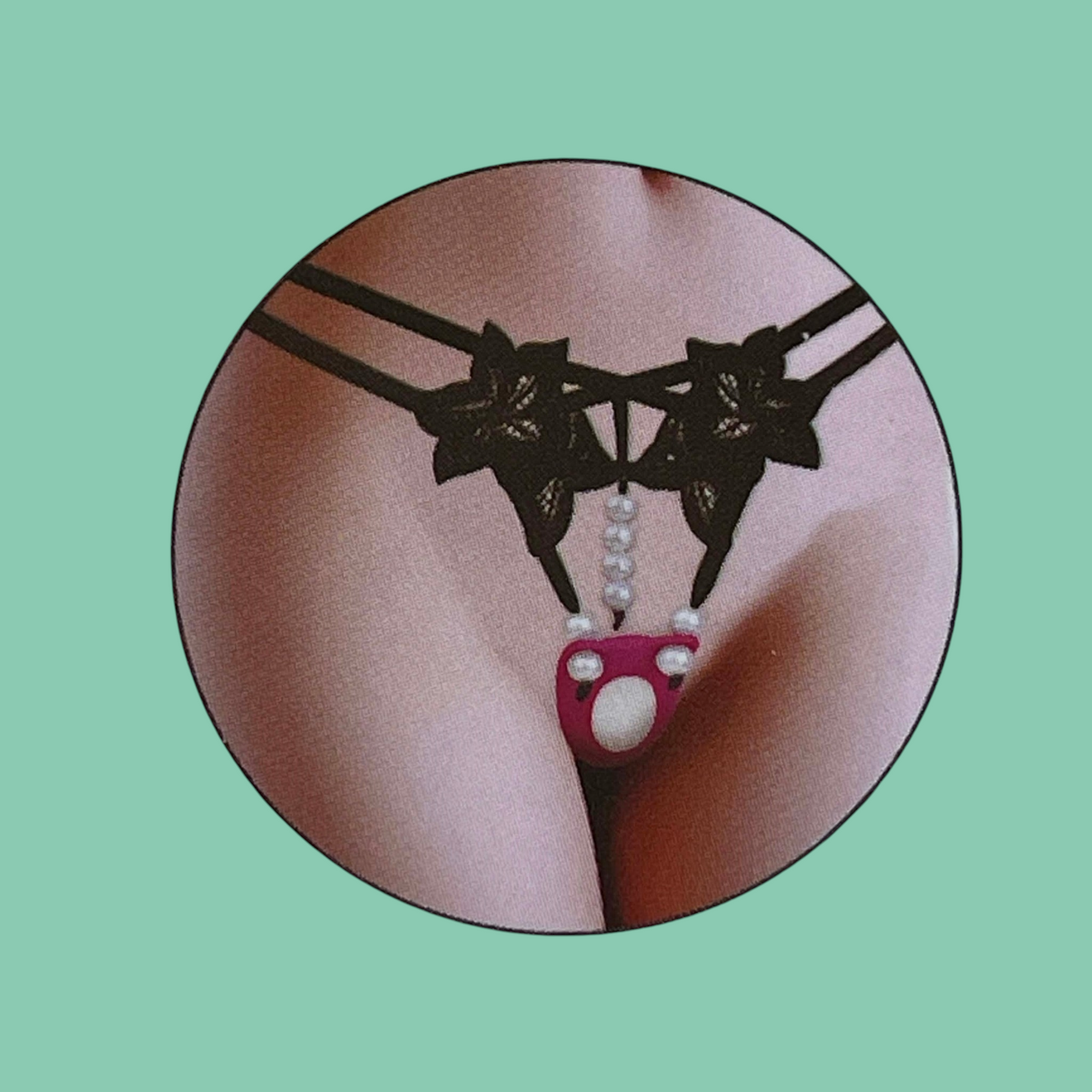 REBECCA Vibrador femenino portable (Incluye tanga en hermoso diseño)