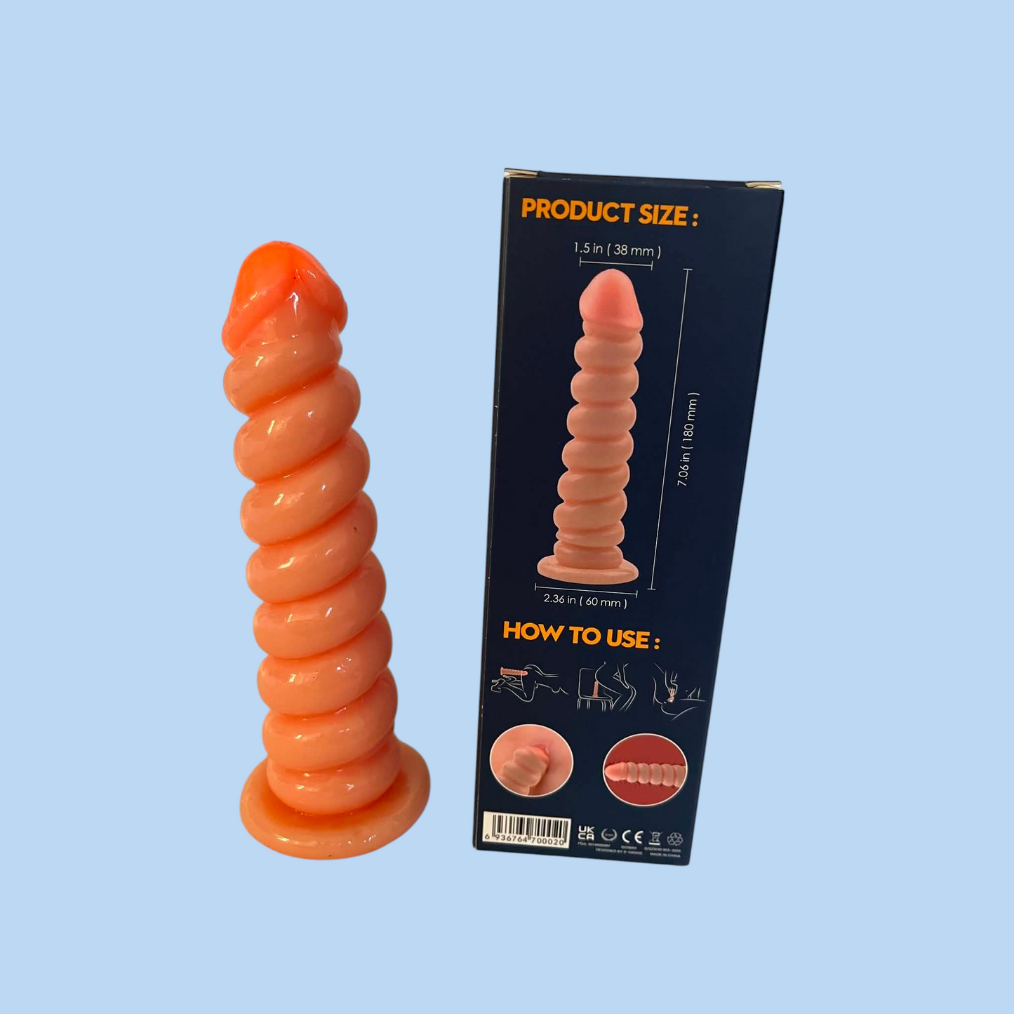 SPRING Dildo consolador realistico 18x3.8 cms Apto arnes y ventosa