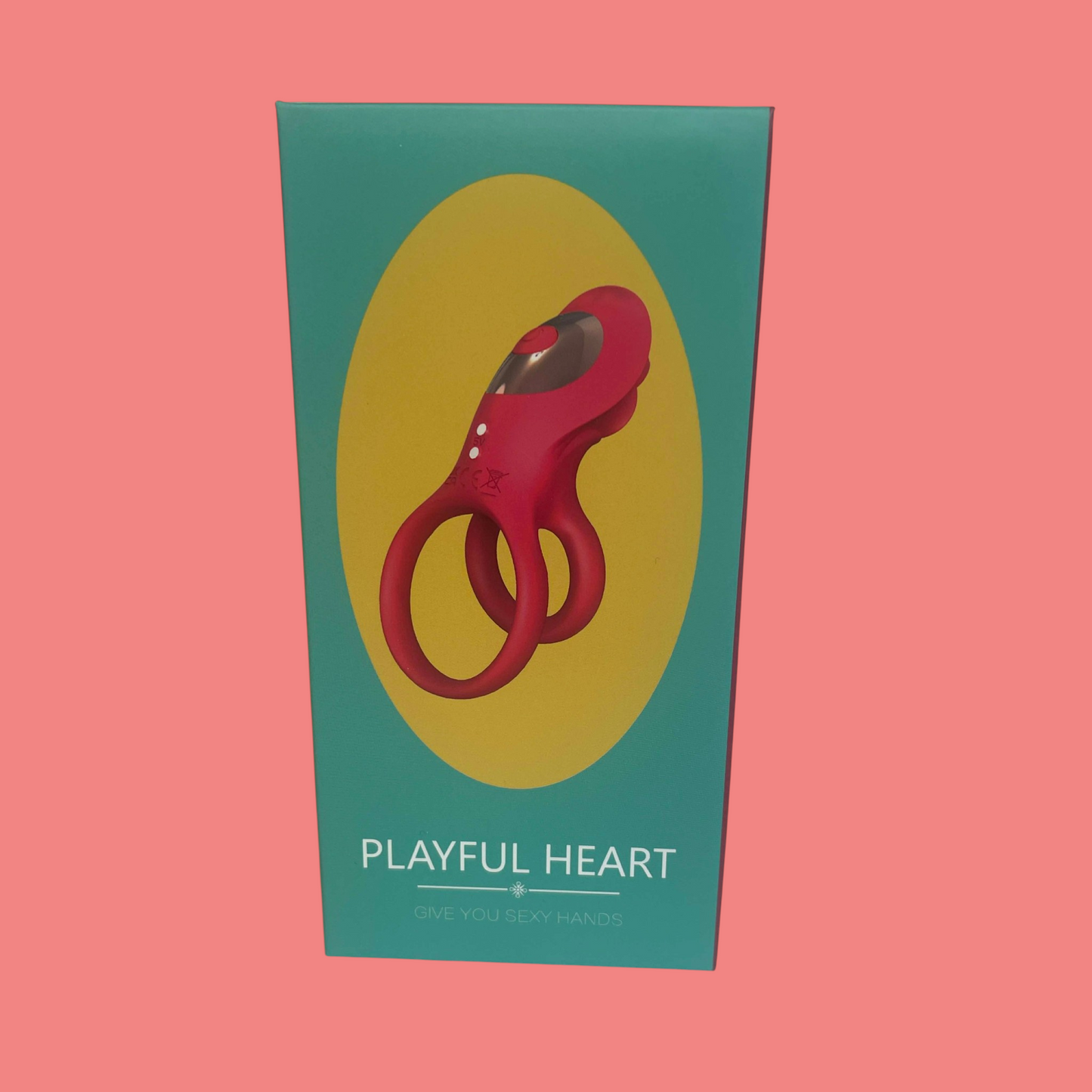 PLAYFUL HEART anillo para pene vibrador 9 MODOS VIBRACION