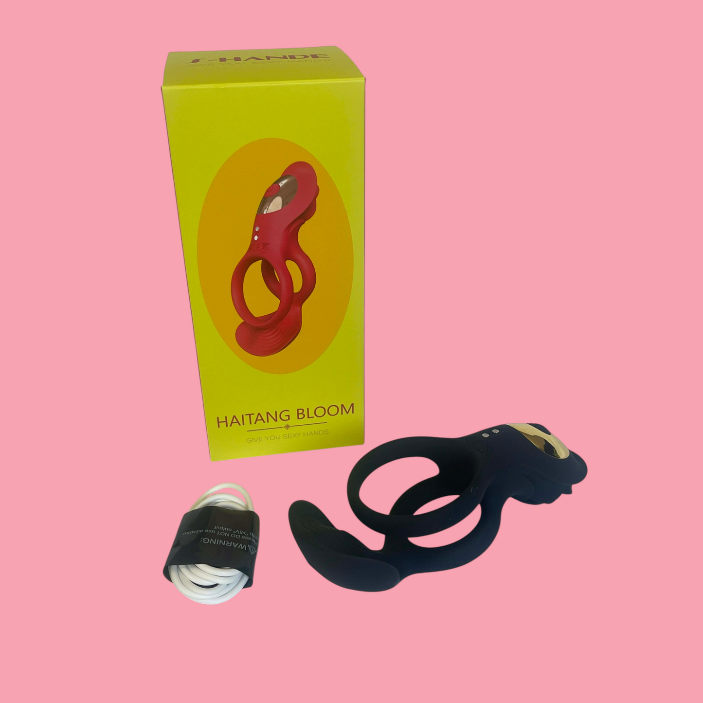 HAITANG BLOOM anillo para pene vibrador 9 modos de vibracion