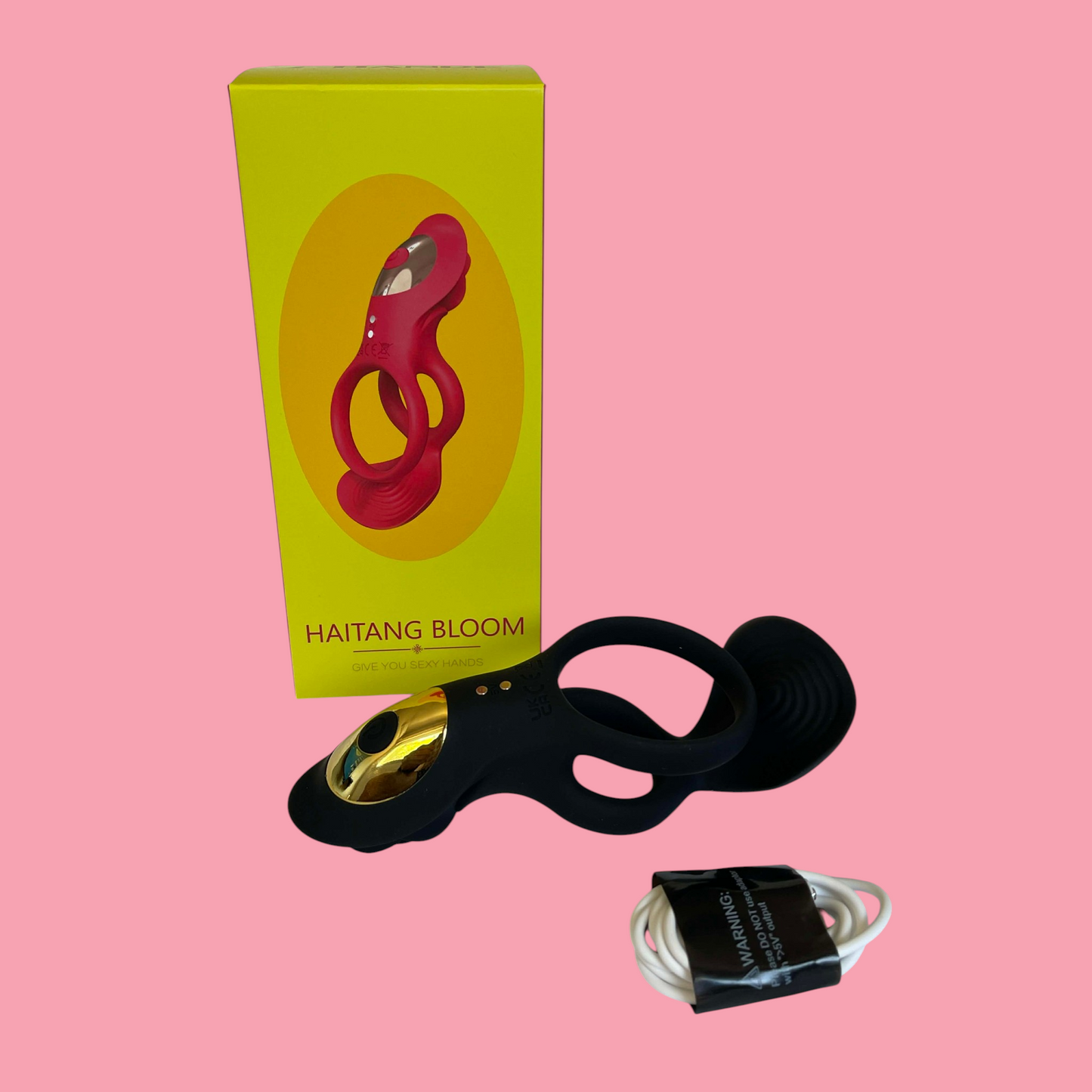 HAITANG BLOOM anillo para pene vibrador 9 modos de vibracion
