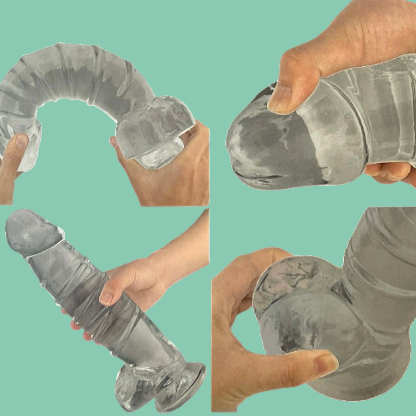 DENNY XXL dildo consolador realista EXTRA GRANDE 35.5 x 7.5cms SHANDE