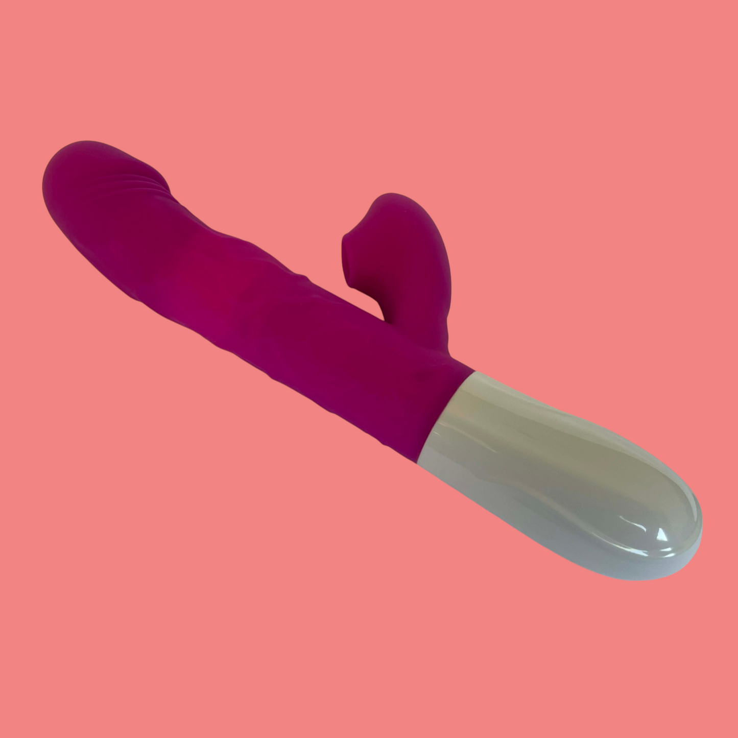 ELLIE vibrador realistico con succionador y 3 modos de empuje Carga USB