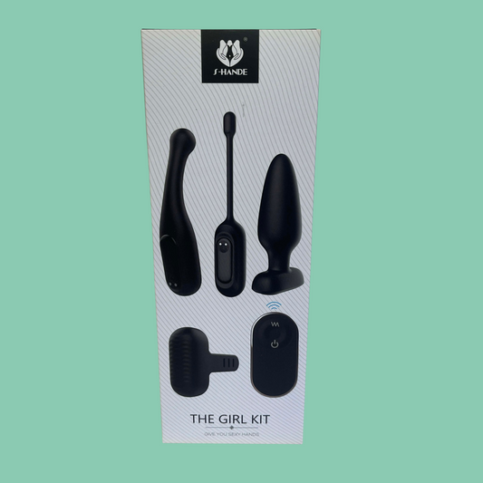 THE GIRL KIT VIBRADOR ANAL +PLUG ANAL + MASTURBADOR CLITORIS + ESTIMULADOR PROSTATICO