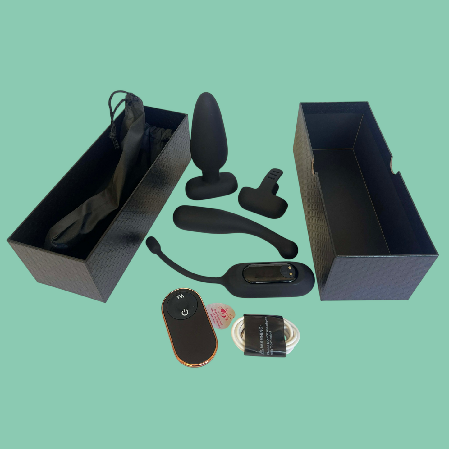 THE GIRL KIT VIBRADOR ANAL +PLUG ANAL + MASTURBADOR CLITORIS + ESTIMULADOR PROSTATICO