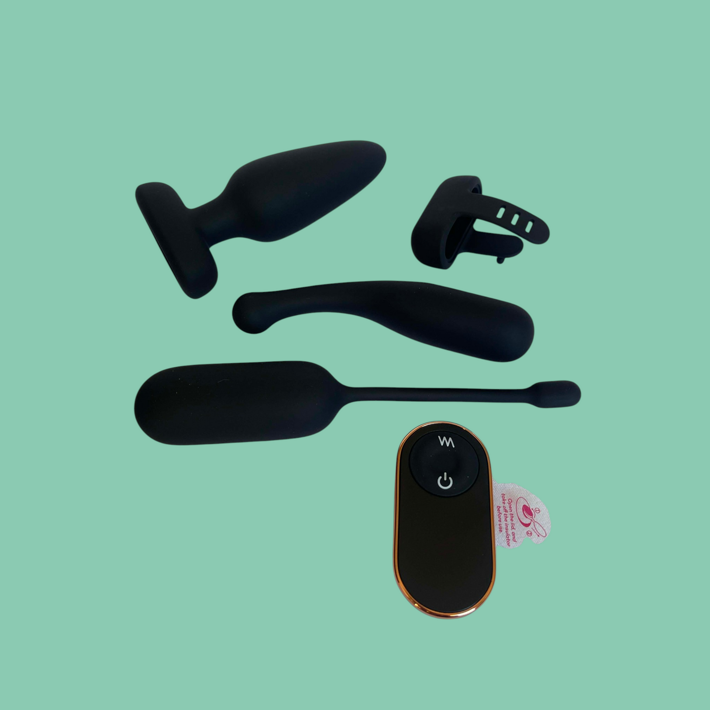 THE GIRL KIT VIBRADOR ANAL +PLUG ANAL + MASTURBADOR CLITORIS + ESTIMULADOR PROSTATICO