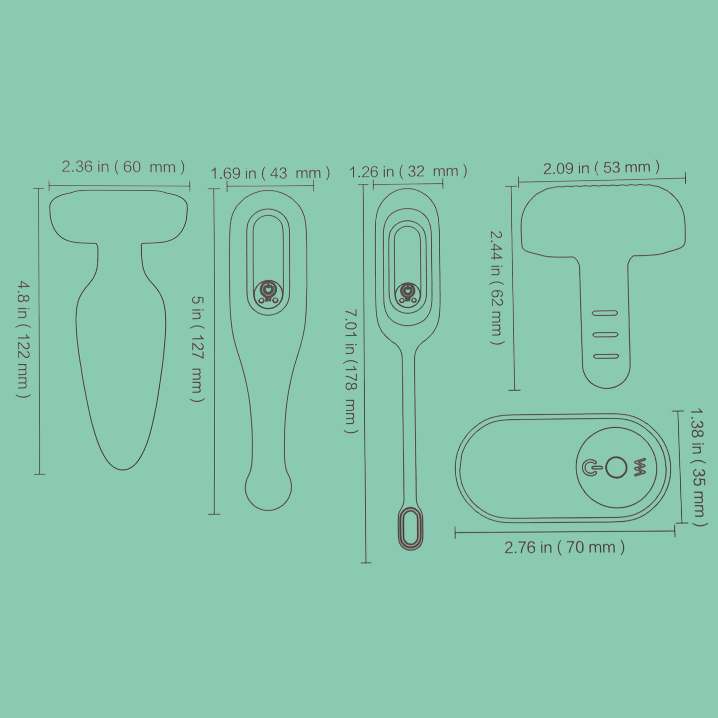 THE GIRL KIT VIBRADOR ANAL +PLUG ANAL + MASTURBADOR CLITORIS + ESTIMULADOR PROSTATICO
