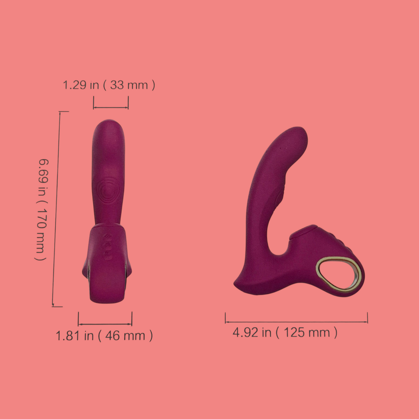 MR. L vibrador y succionador femenino 9 MODOS VIBRACION + 5 FRECUENCIAS DE SUCCION