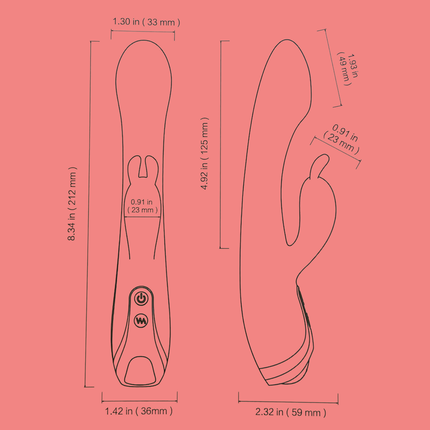 ANAS vibrador conejo ESTIMULA Punto G y clitoris