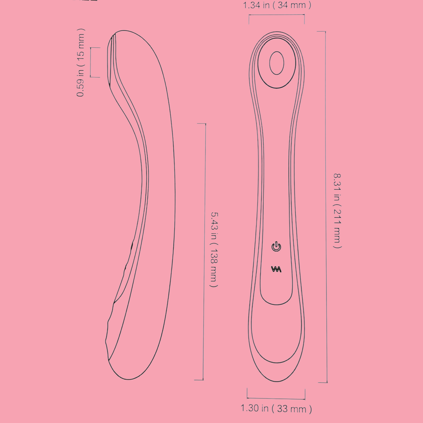 CHARMING Vibrador succionador femenino