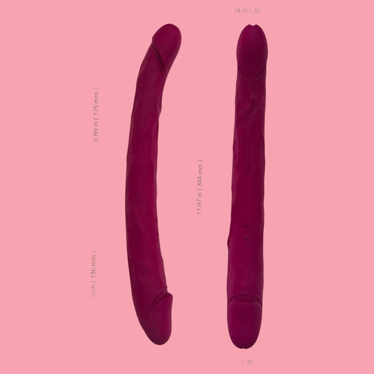 KING 3 Vibrador doble penetracion