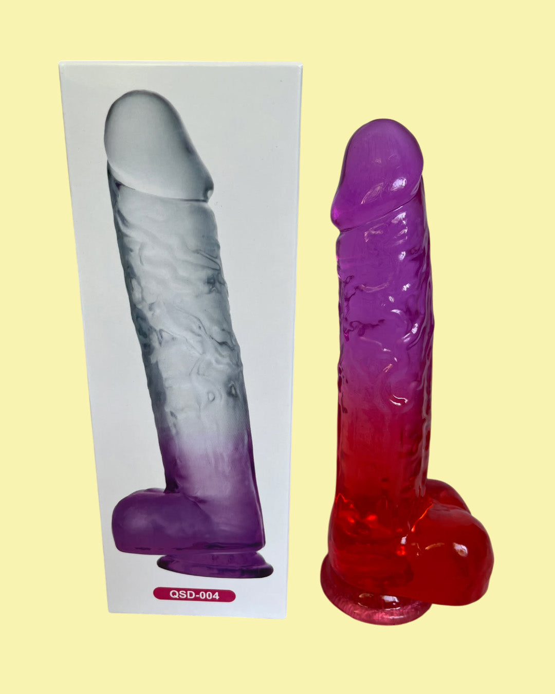 Dildo de silicona multicolor 24.5 cms