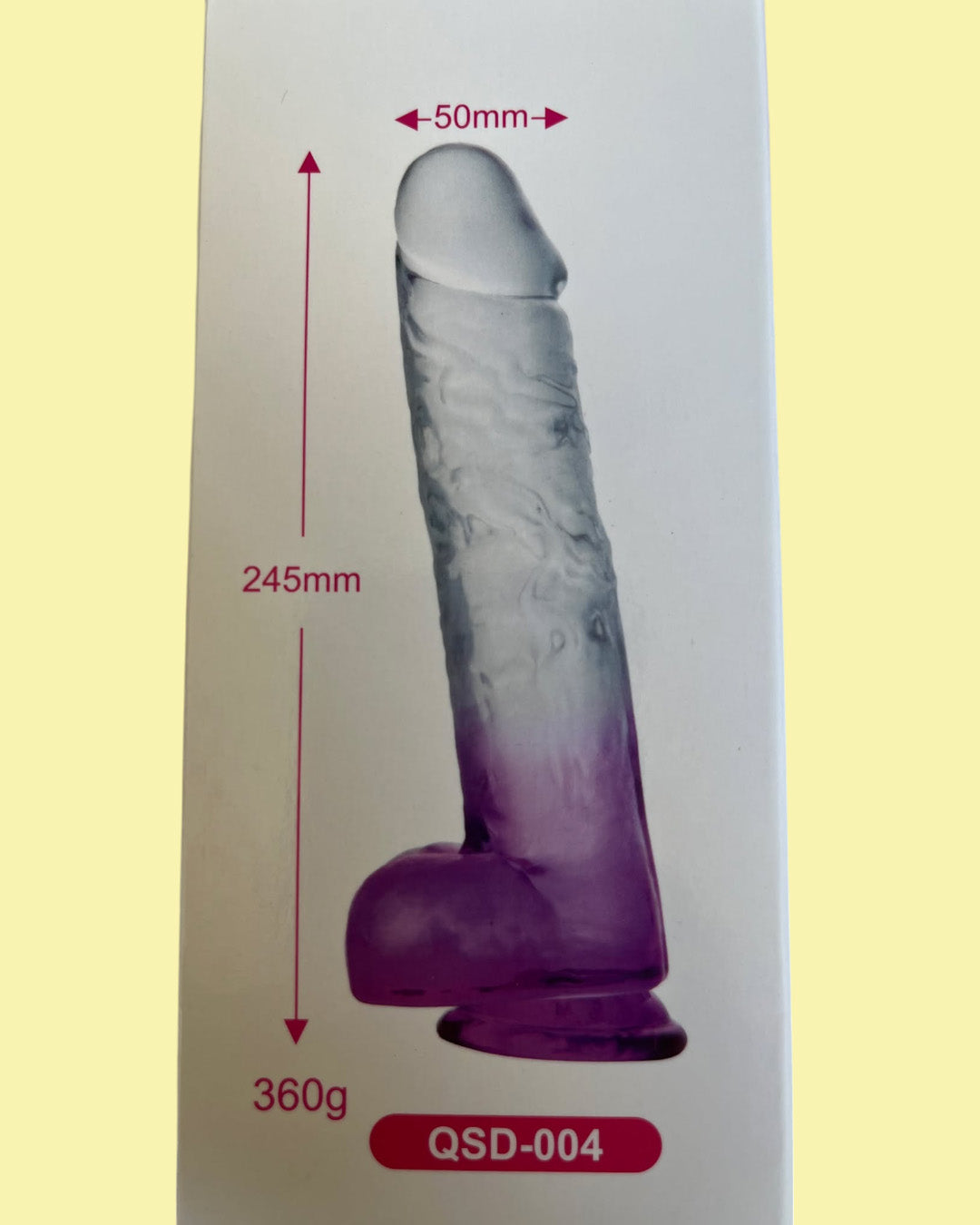 Dildo de silicona multicolor 24.5 cms