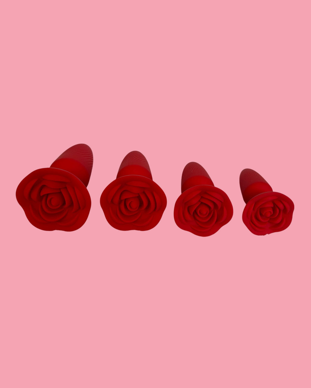 Set de 4 plug dilatador anal ROSA
