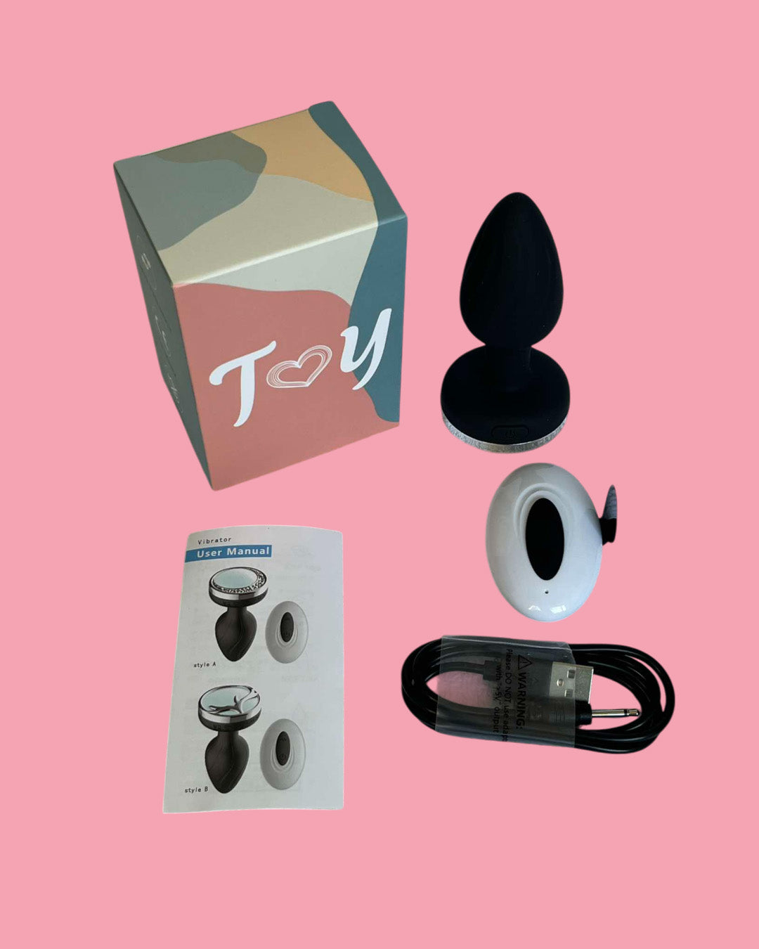 Dilatador vibrador anal con luz led plug anal a control remoto