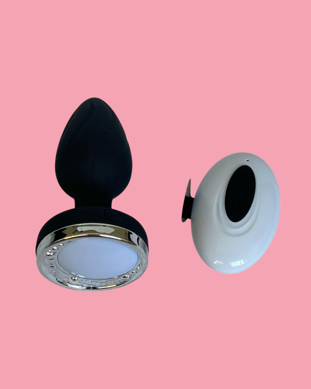 Dilatador vibrador anal con luz led plug anal a control remoto