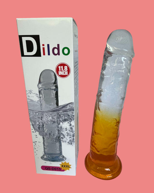 Dildo de silicona 30 cms para usar con ventosa o con arnes