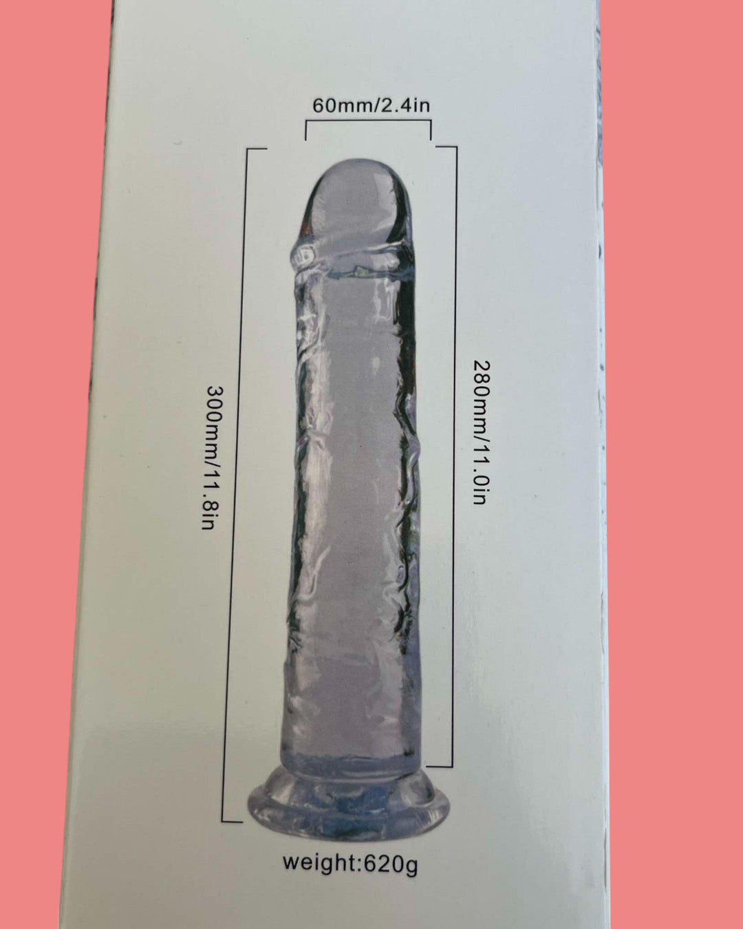 Dildo de silicona 30 cms para usar con ventosa o con arnes