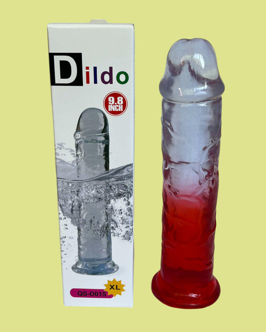 Dildo de silicona 25 cms para usar con ventosa o usar en arnes