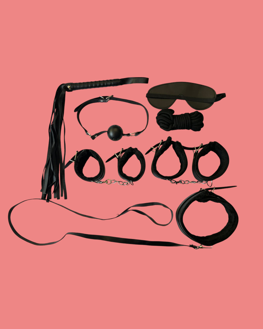 BDSM Set de 7 piezas NEGRO Bondage