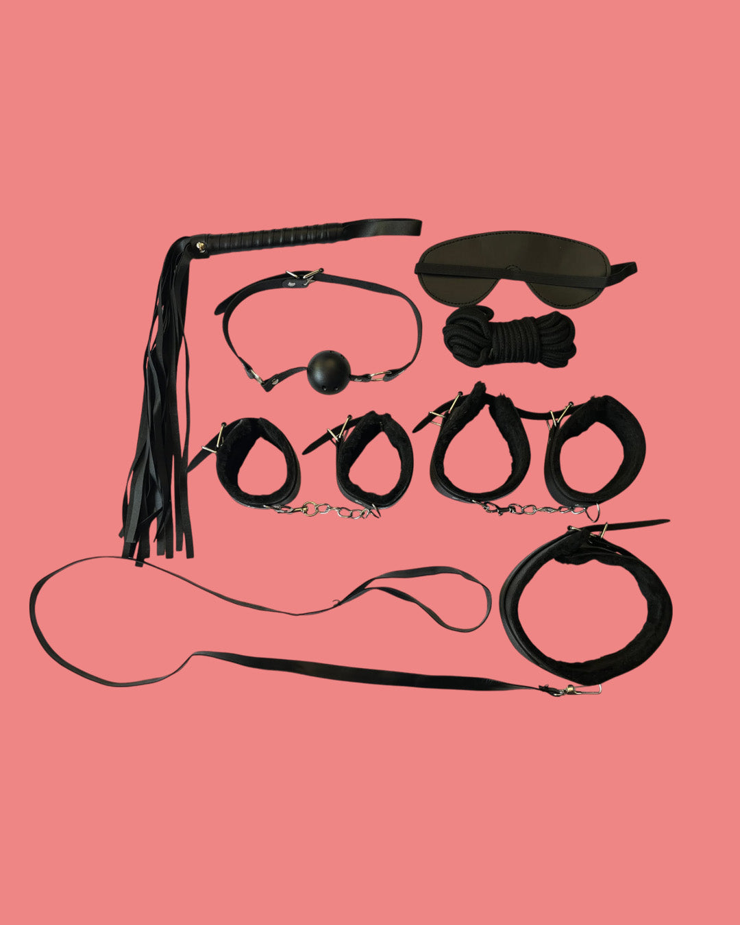 BDSM Set de 7 piezas NEGRO Bondage