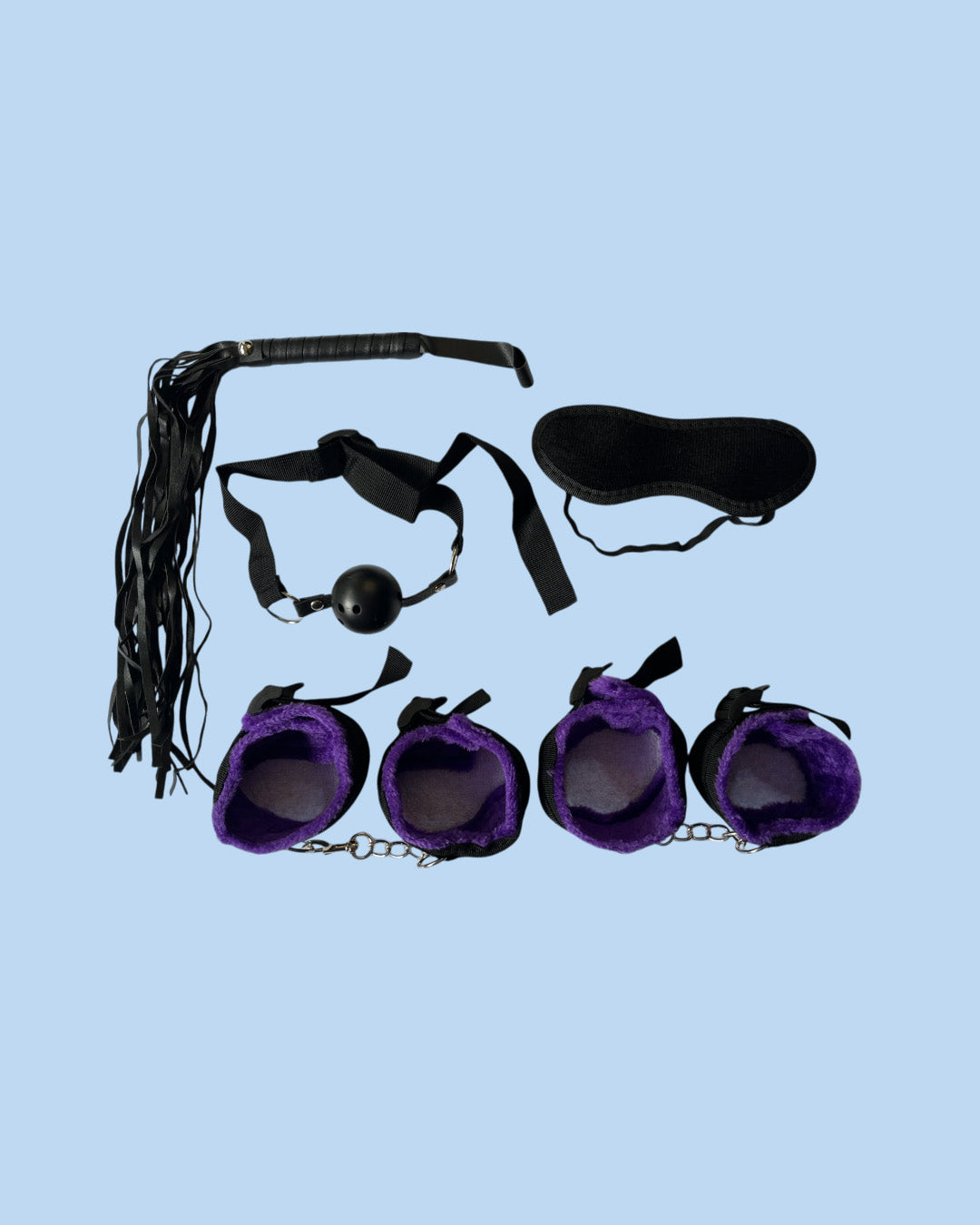 BDSM Set de 5 piezas Bondage PURPURA
