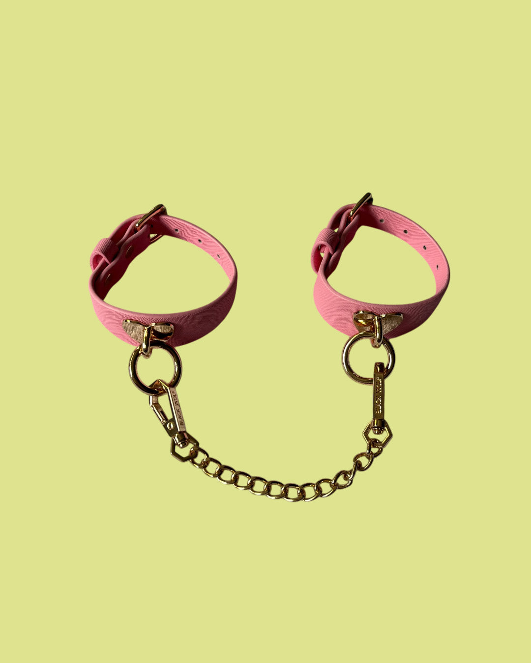 BDSM Esposas o tobilleras ROSA y DORADO