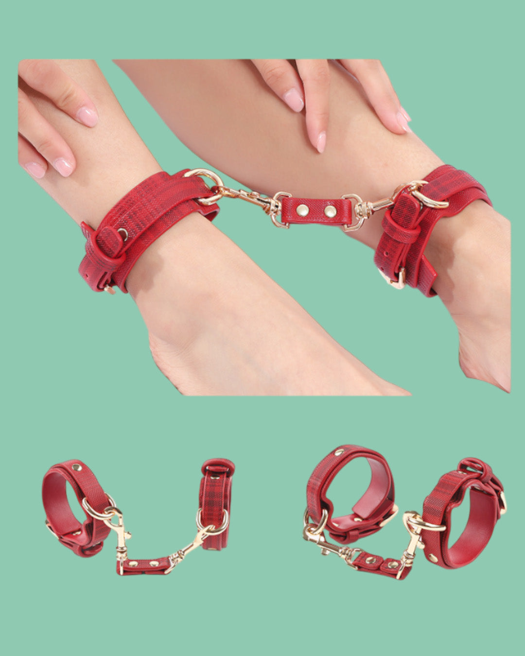 BDSM Cartera desmontable con kit BDSM - NEGRO