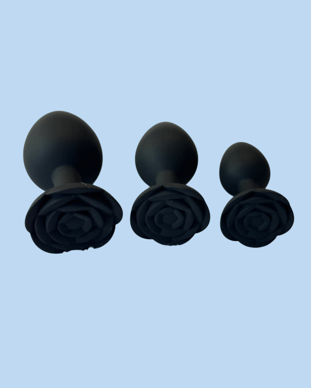 Juego de tres dilatadores anales ROSA NEGRO