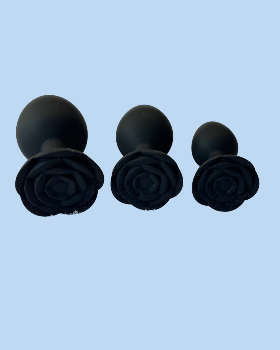 Juego de tres dilatadores anales ROSA NEGRO