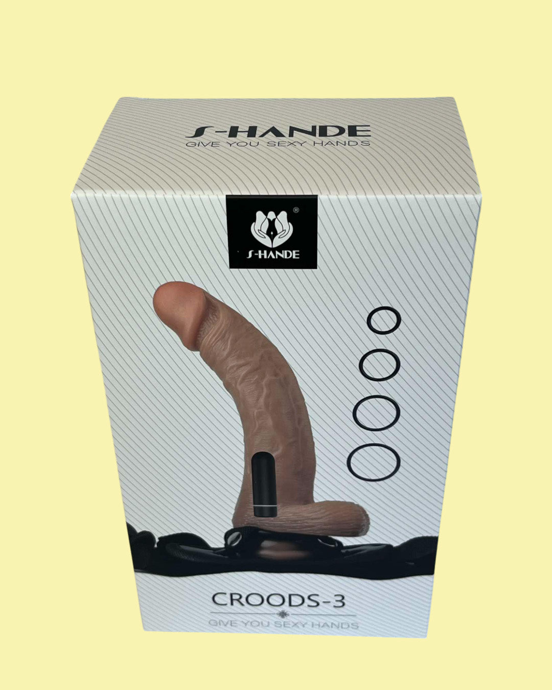 CROODS-3 Vibrador realistico con arnes bala removible
