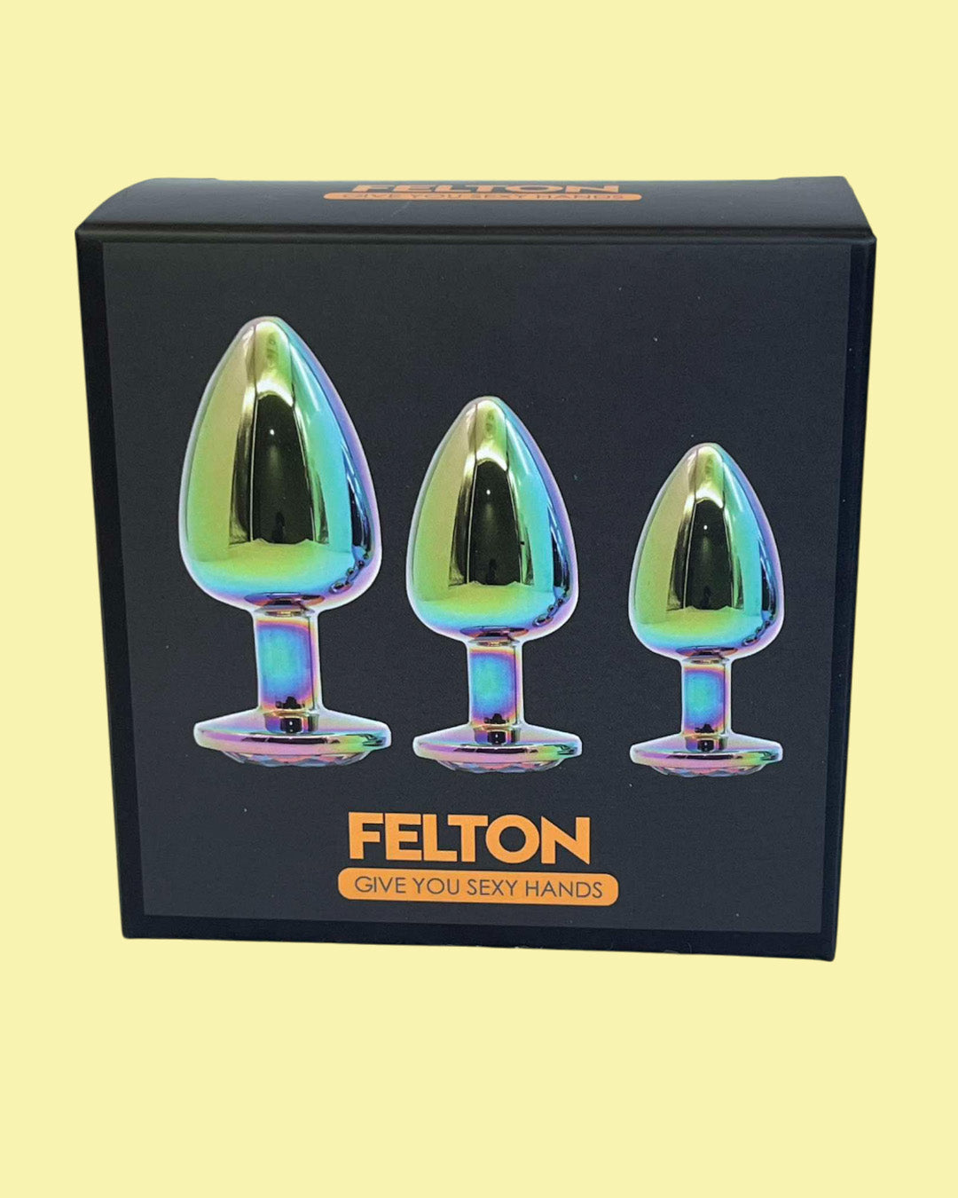 FELTON Set de 3 plugs dilatador anal Edicion de lujo