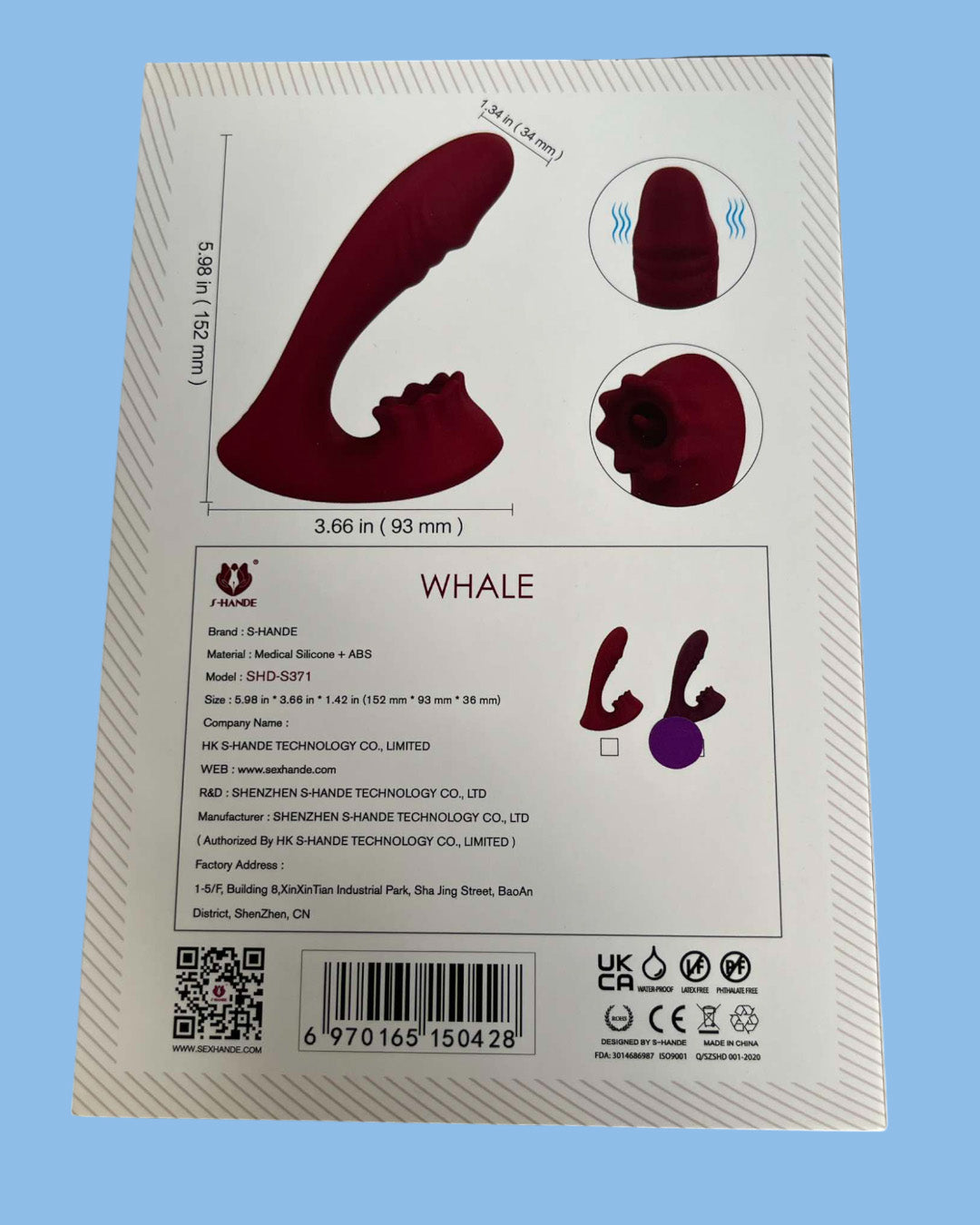 FOREST RAIN Vibrador femenino doble, Anal y Punto G Lame clitoris