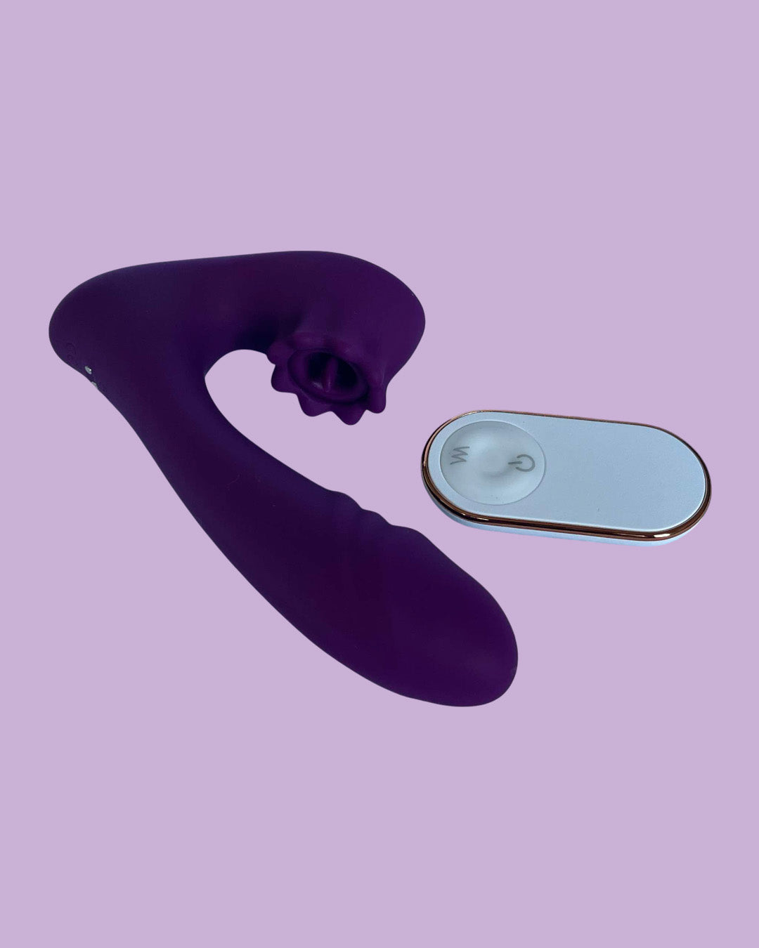 FOREST RAIN RCT Vibrador femenino doble, Anal y Punto G Lame clitoris CONTROL REMOTO
