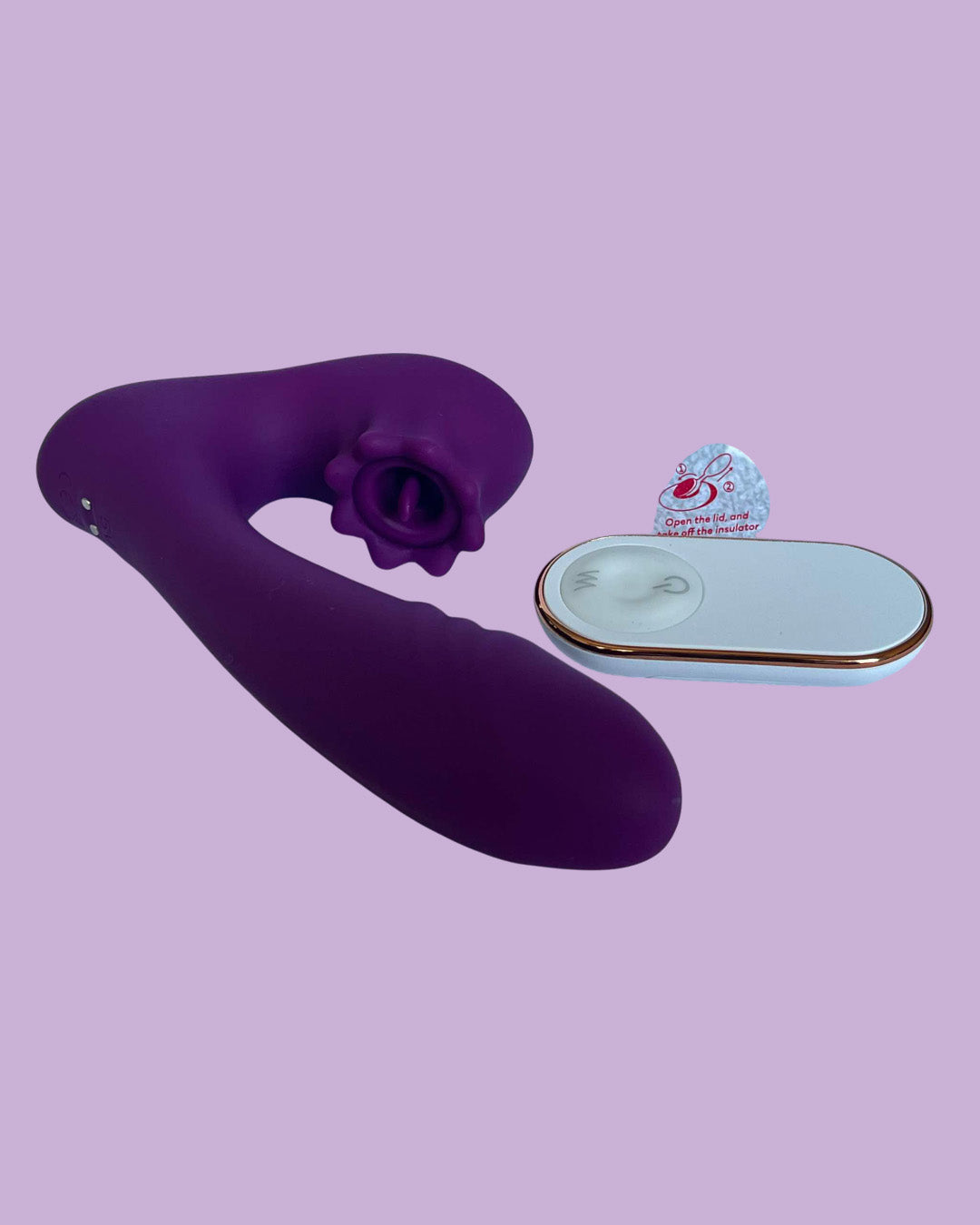 FOREST RAIN RCT Vibrador femenino doble, Anal y Punto G Lame clitoris CONTROL REMOTO