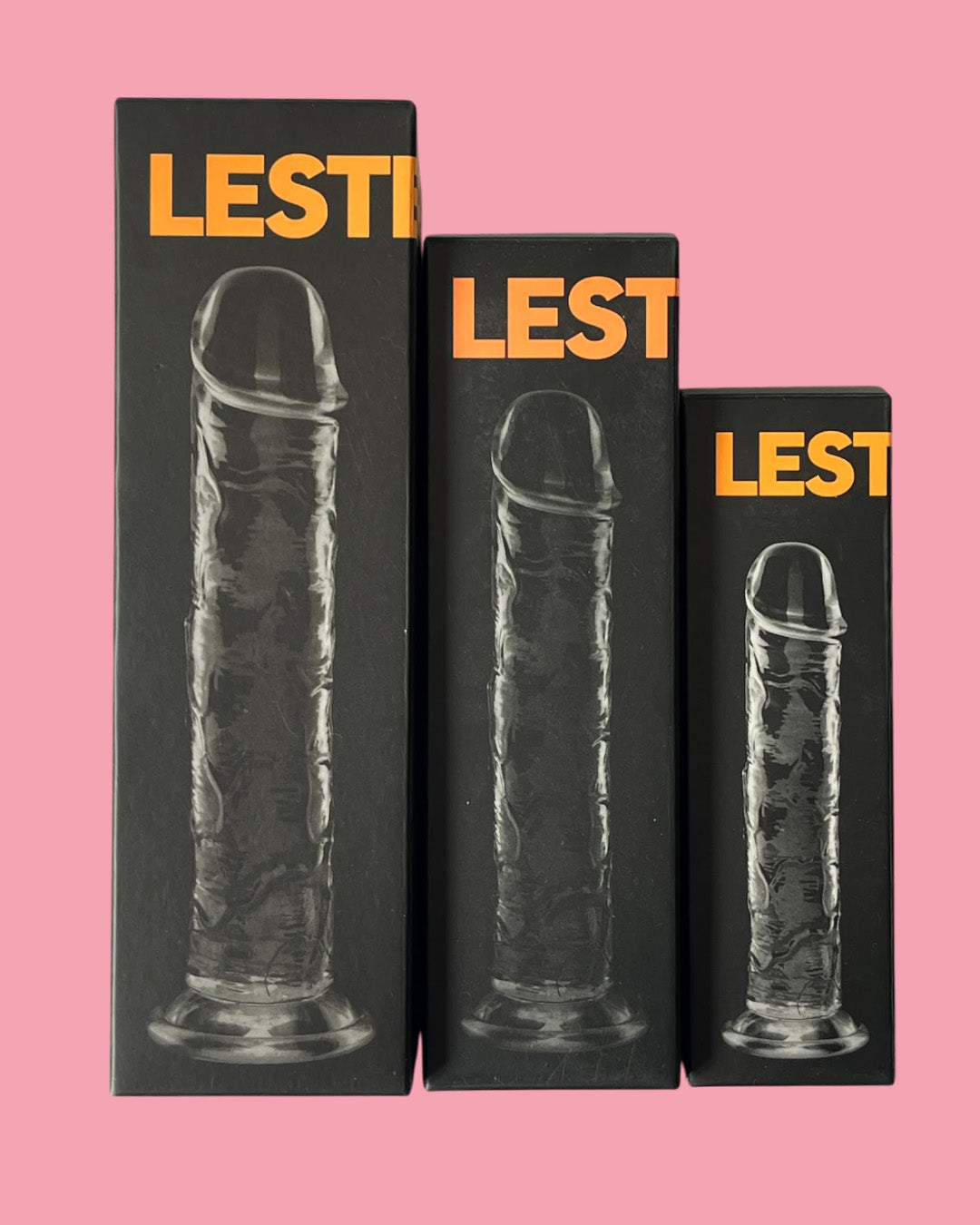 LESTER L Dildo 21.5 cms transparente