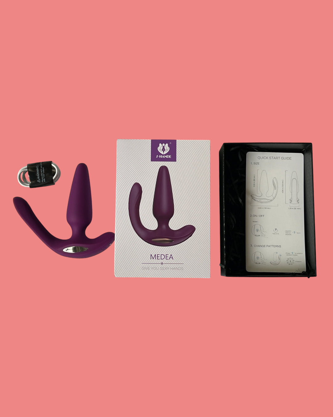 MEDEA Plug anal vibrador y clitoris