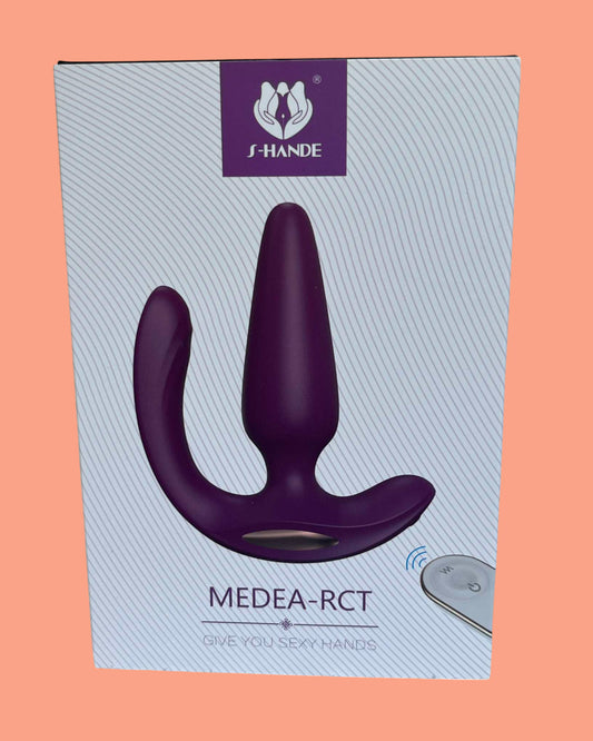 MEDEA RCT Plug anal vibrador y clitoris a control remoto
