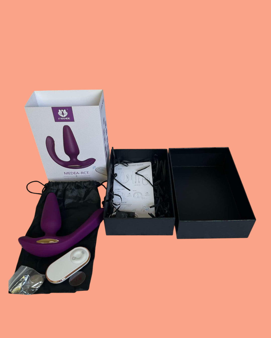 MEDEA RCT Plug anal vibrador y clitoris a control remoto