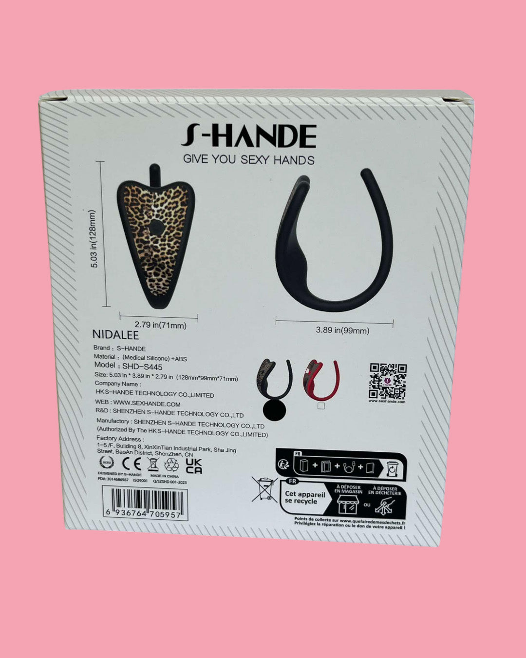 NIDALEE Vibrador femenino portable