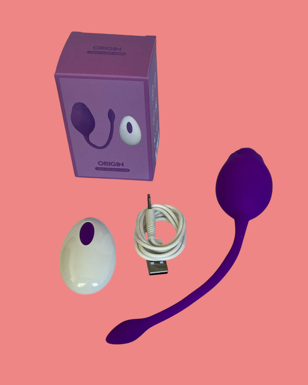 ORIGIN Vibrador portable a control remoto SERIE ROSA