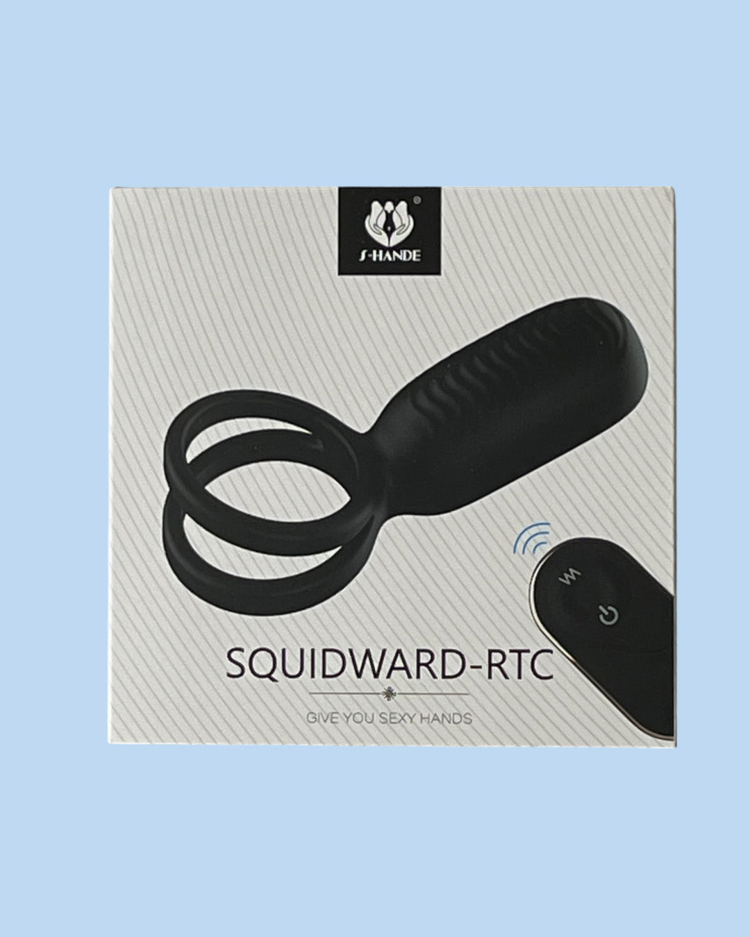 SQUIDWARD RCT Anillo doble para pene con vibrador para estimular el clitoris a control remoto