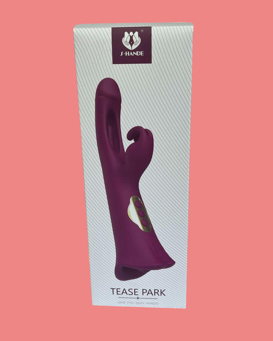 TEASE PARK Vibrador conejo VIBRA OSCILA y LAME