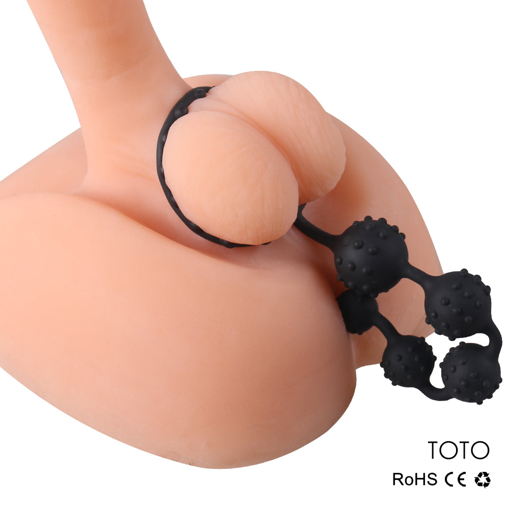 TOTO Anillo de pene con dilatador anal