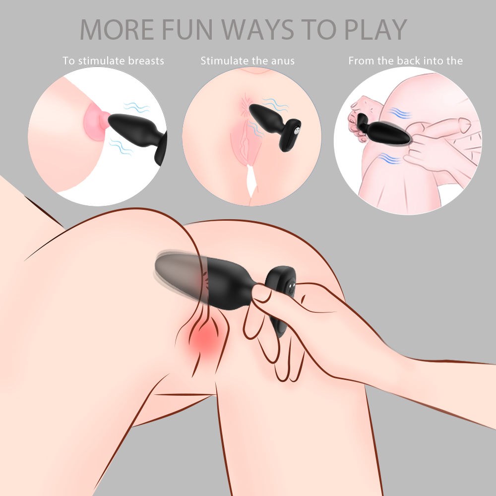 VISUAL RIVET Plug anal vibrador